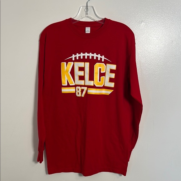 Travis Kelce Official Gear Long Sleeve Kansas City Chiefs #87 Shirt Size Medium - Picture 1 of 7